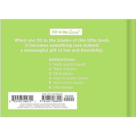 Knock Knock Fill-in-the-blank "Why You're My Bestie" Novelty Gift - Picture 2 of 3